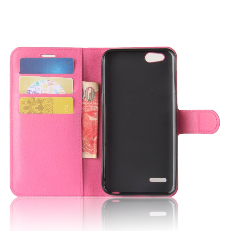 For ZTE Tempo X / N9137 Litchi Texture Horizontal Flip Leather Case with Holder & Card Slots & Wallet