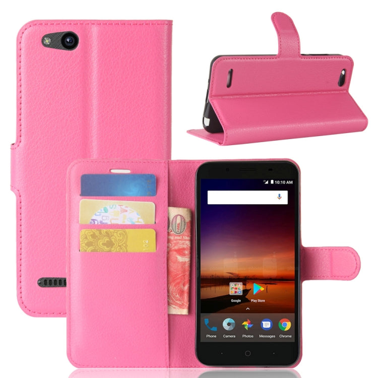 For ZTE Tempo X / N9137 Litchi Texture Horizontal Flip Leather Case with Holder & Card Slots & Wallet