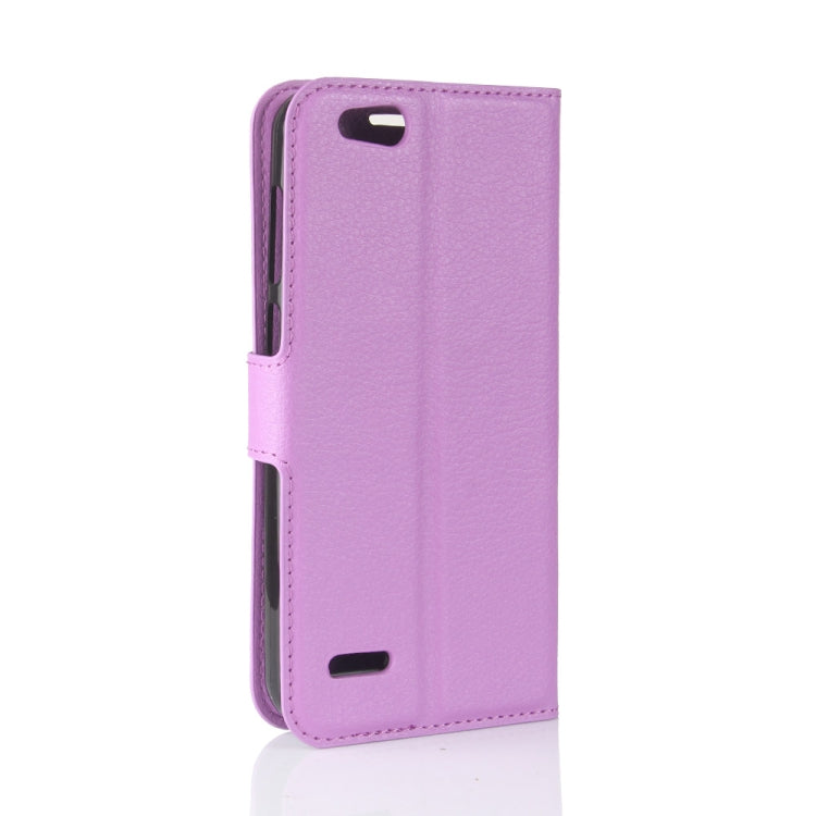 For ZTE Tempo X / N9137 Litchi Texture Horizontal Flip Leather Case with Holder & Card Slots & Wallet