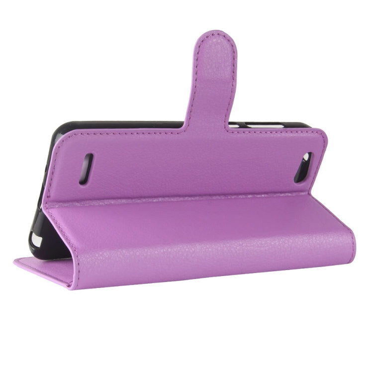 For ZTE Tempo X / N9137 Litchi Texture Horizontal Flip Leather Case with Holder & Card Slots & Wallet