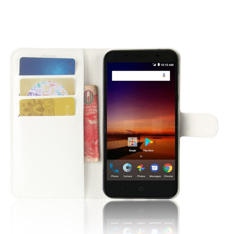 For ZTE Tempo X / N9137 Litchi Texture Horizontal Flip Leather Case with Holder & Card Slots & Wallet