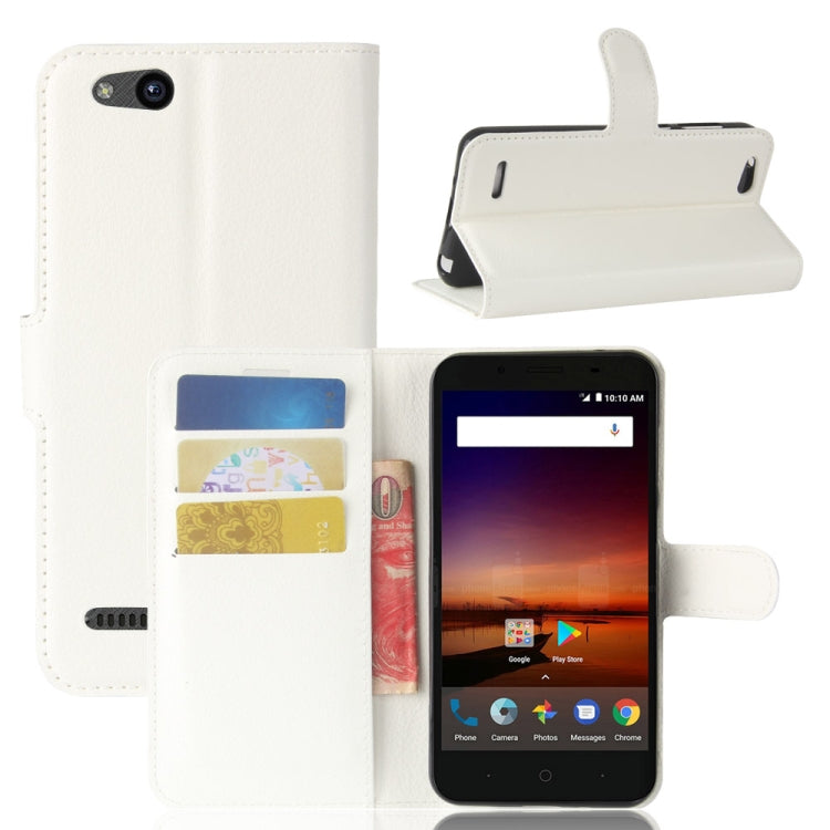 For ZTE Tempo X / N9137 Litchi Texture Horizontal Flip Leather Case with Holder & Card Slots & Wallet