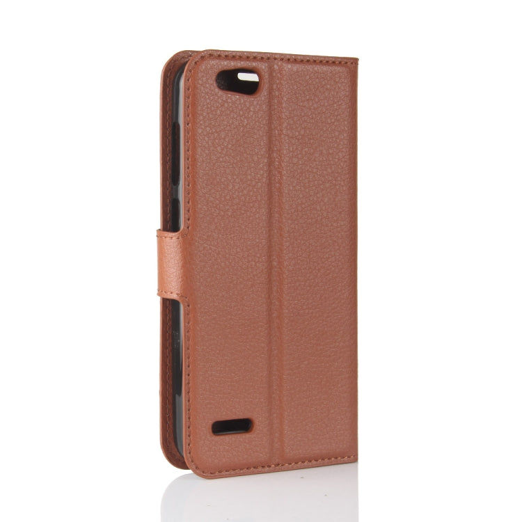 For ZTE Tempo X / N9137 Litchi Texture Horizontal Flip Leather Case with Holder & Card Slots & Wallet