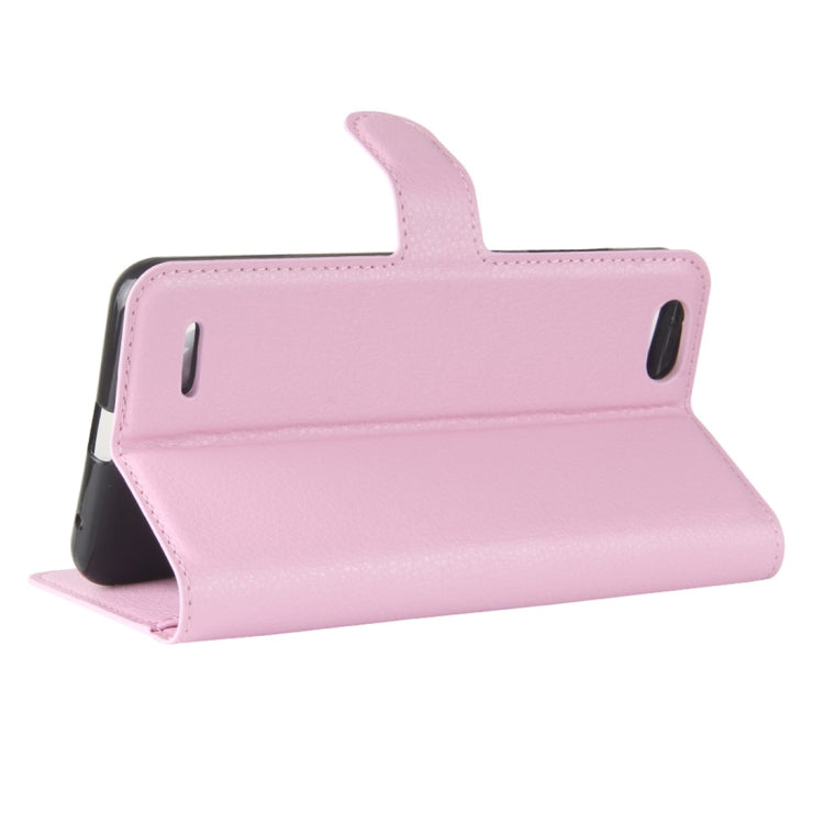 ZTE Blade Force / N9517 Litchi Texture Horizontal Flip Leather Case with Holder & Card Slots & Wallet