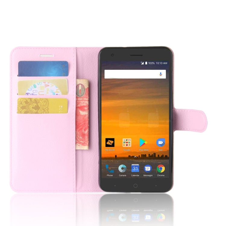 ZTE Blade Force / N9517 Litchi Texture Horizontal Flip Leather Case with Holder & Card Slots & Wallet