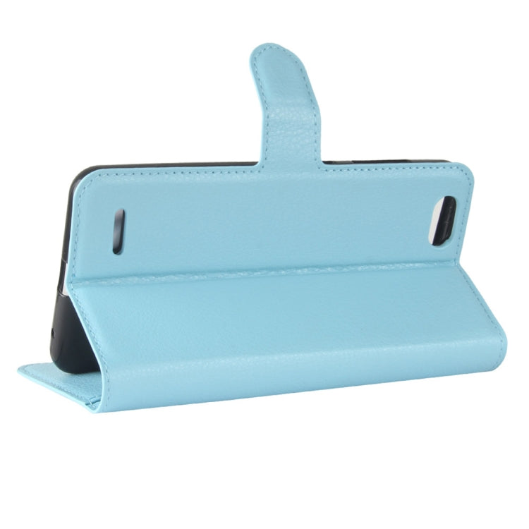 ZTE Blade Force / N9517 Litchi Texture Horizontal Flip Leather Case with Holder & Card Slots & Wallet