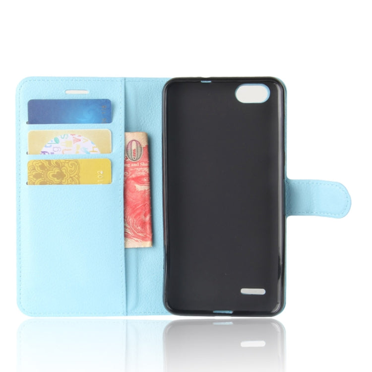 ZTE Blade Force / N9517 Litchi Texture Horizontal Flip Leather Case with Holder & Card Slots & Wallet