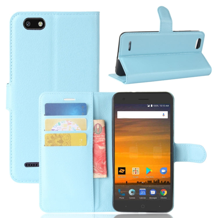 ZTE Blade Force / N9517 Litchi Texture Horizontal Flip Leather Case with Holder & Card Slots & Wallet
