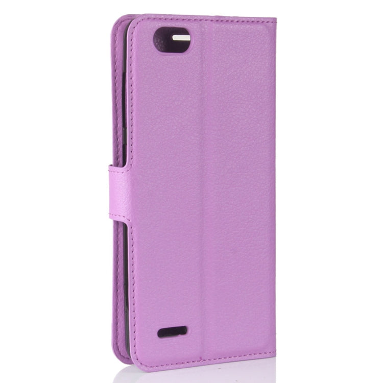 ZTE Blade Force / N9517 Litchi Texture Horizontal Flip Leather Case with Holder & Card Slots & Wallet
