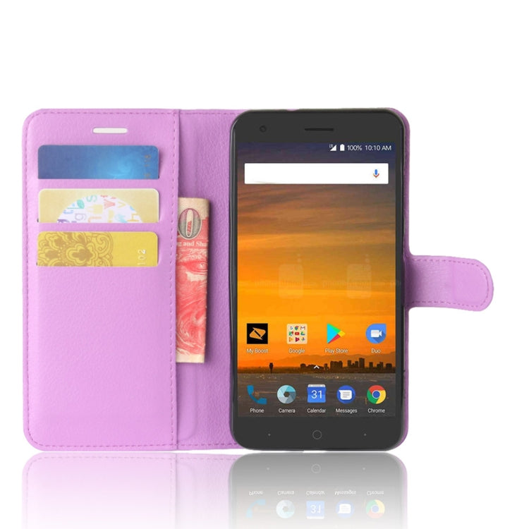 ZTE Blade Force / N9517 Litchi Texture Horizontal Flip Leather Case with Holder & Card Slots & Wallet