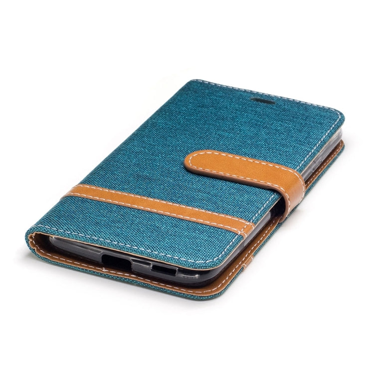 For Motorola Moto G (5th Gen.) Denim Texture Leather Case with Holder & Card Slots & Wallet & Lanyard