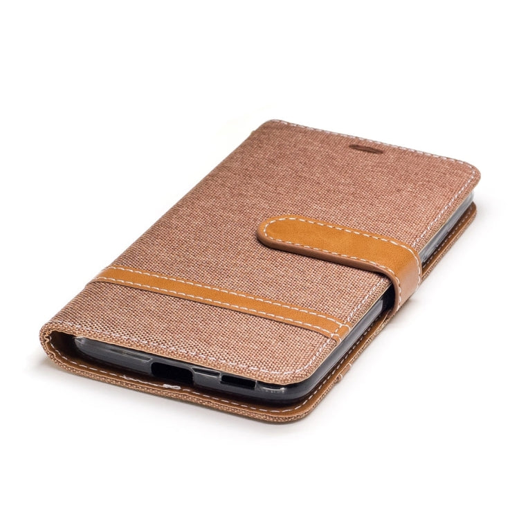 For Motorola Moto G (5th Gen.) Denim Texture Leather Case with Holder & Card Slots & Wallet & Lanyard