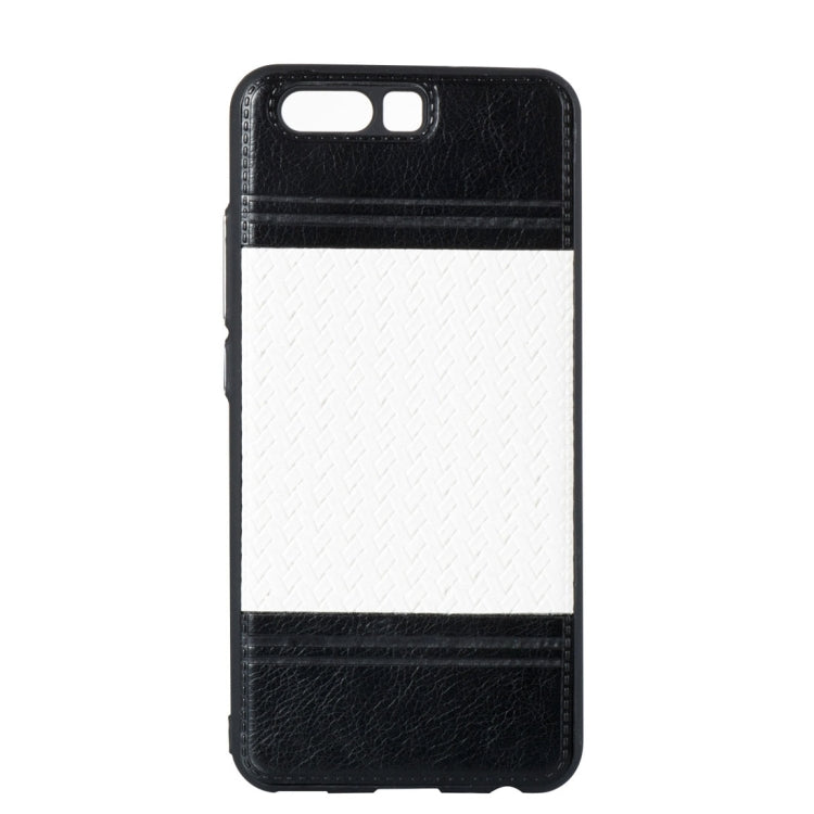 For Huawei P10 Electroplating Knit Texture TPU Paste Skin Protective Case