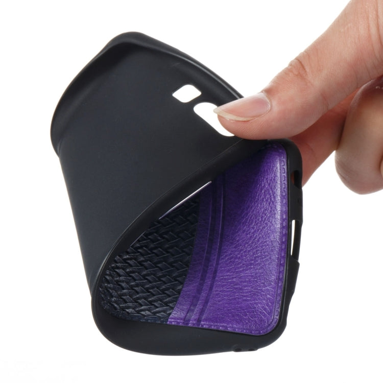 For Huawei P10 Electroplating Knit Texture TPU Paste Skin Protective Case