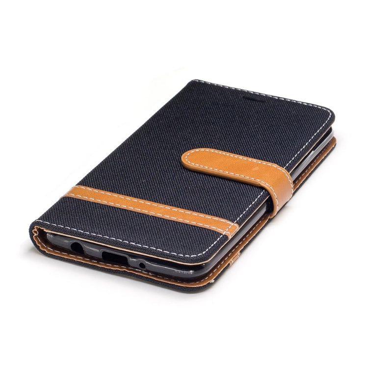 For LG K8 (2017) (EU Version) Denim Texture Leather Case with Holder & Card Slots & Wallet & Lanyard