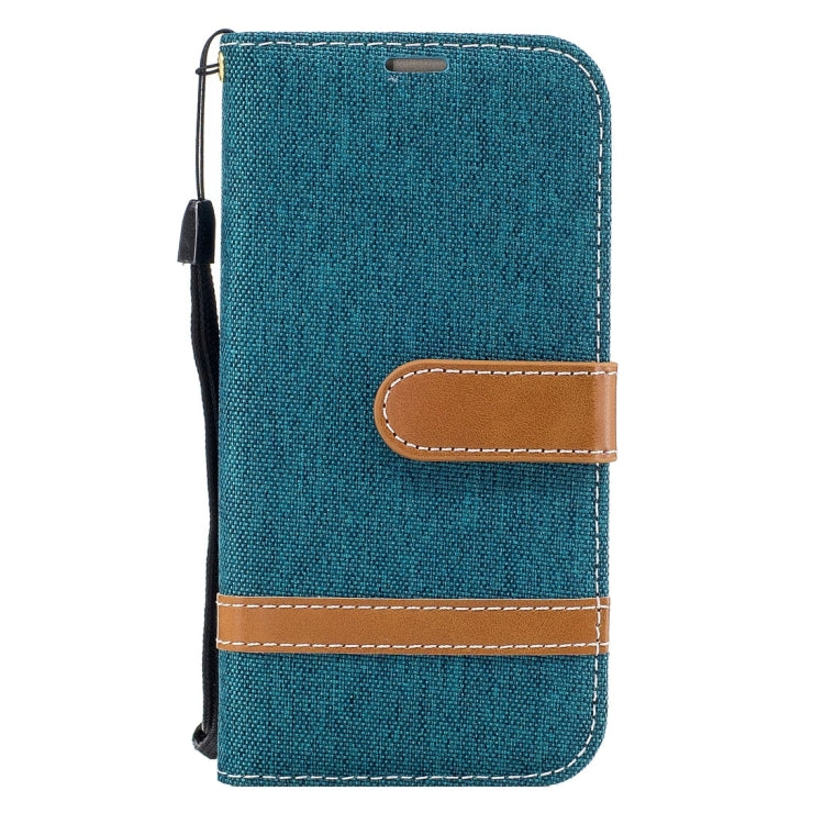 For LG K8 (2017) (EU Version) Denim Texture Leather Case with Holder & Card Slots & Wallet & Lanyard