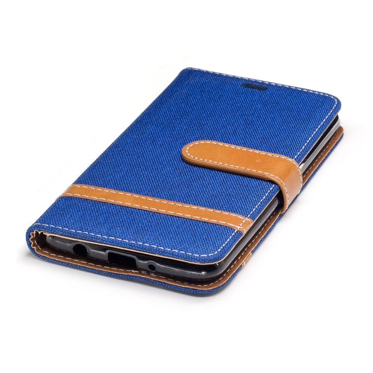 For LG K8 (2017) (EU Version) Denim Texture Leather Case with Holder & Card Slots & Wallet & Lanyard
