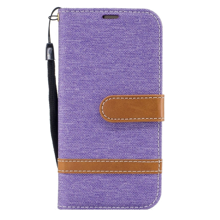 For LG K8 (2017) (EU Version) Denim Texture Leather Case with Holder & Card Slots & Wallet & Lanyard