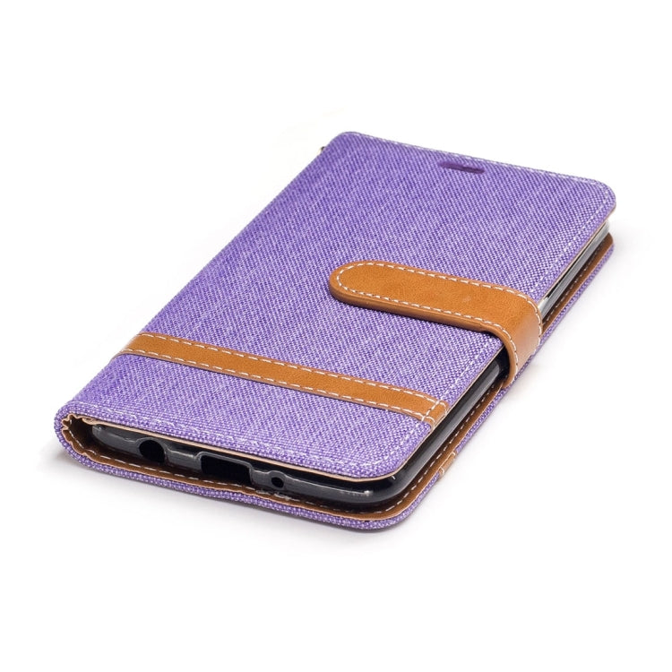 For LG K8 (2017) (EU Version) Denim Texture Leather Case with Holder & Card Slots & Wallet & Lanyard