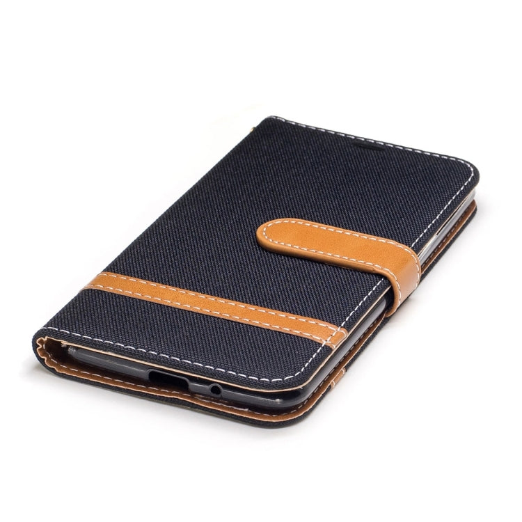 For LG K4 (2017) (EU Version) Denim Texture Leather Case with Holder & Card Slots & Wallet & Lanyard