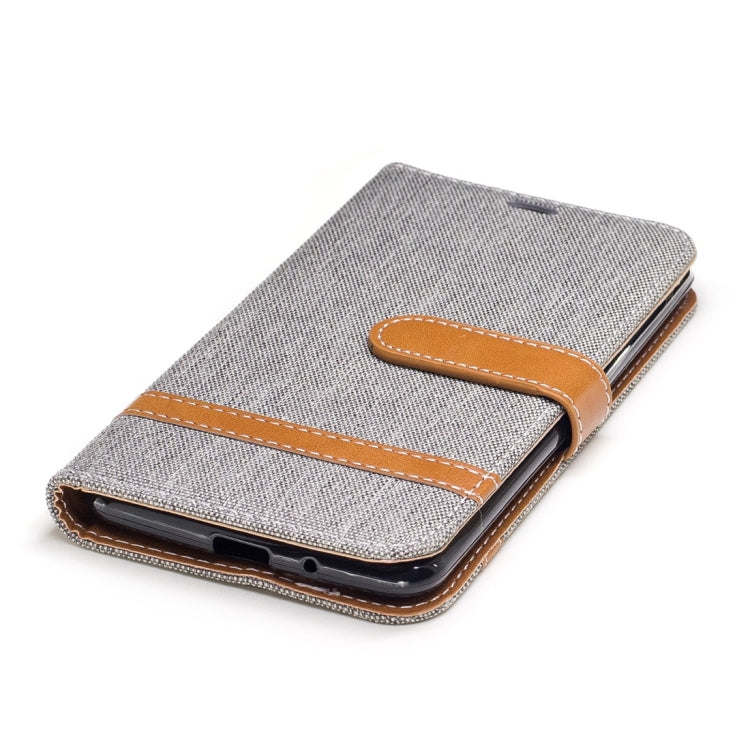 For LG K4 (2017) (EU Version) Denim Texture Leather Case with Holder & Card Slots & Wallet & Lanyard