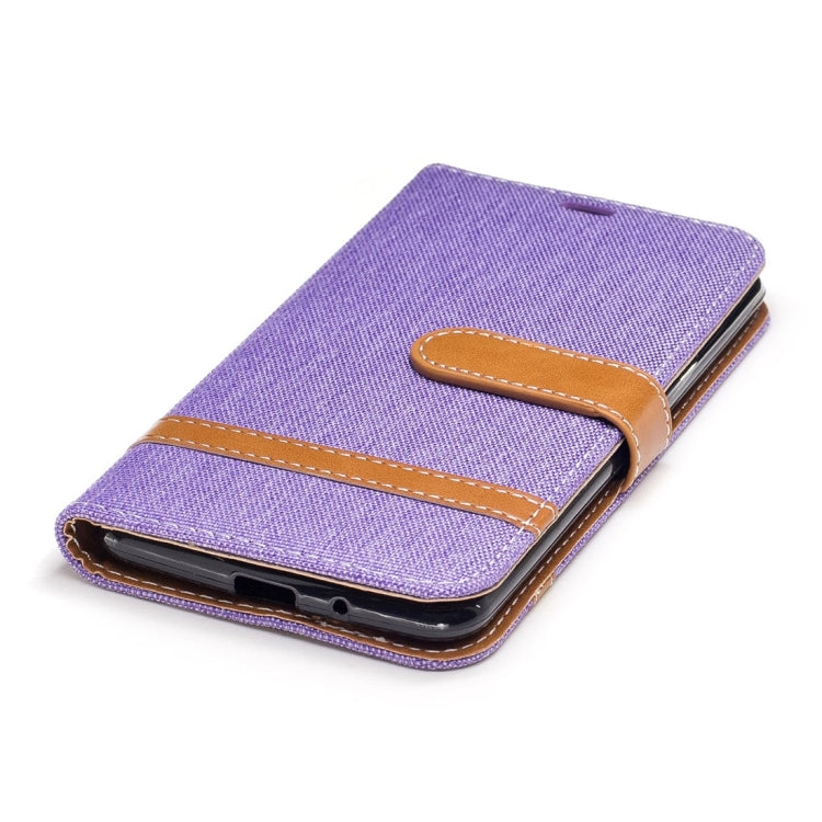 For LG K4 (2017) (EU Version) Denim Texture Leather Case with Holder & Card Slots & Wallet & Lanyard