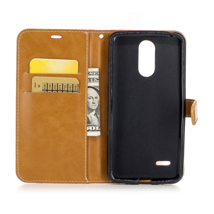 For LG K4 (2017) (EU Version) Denim Texture Leather Case with Holder & Card Slots & Wallet & Lanyard