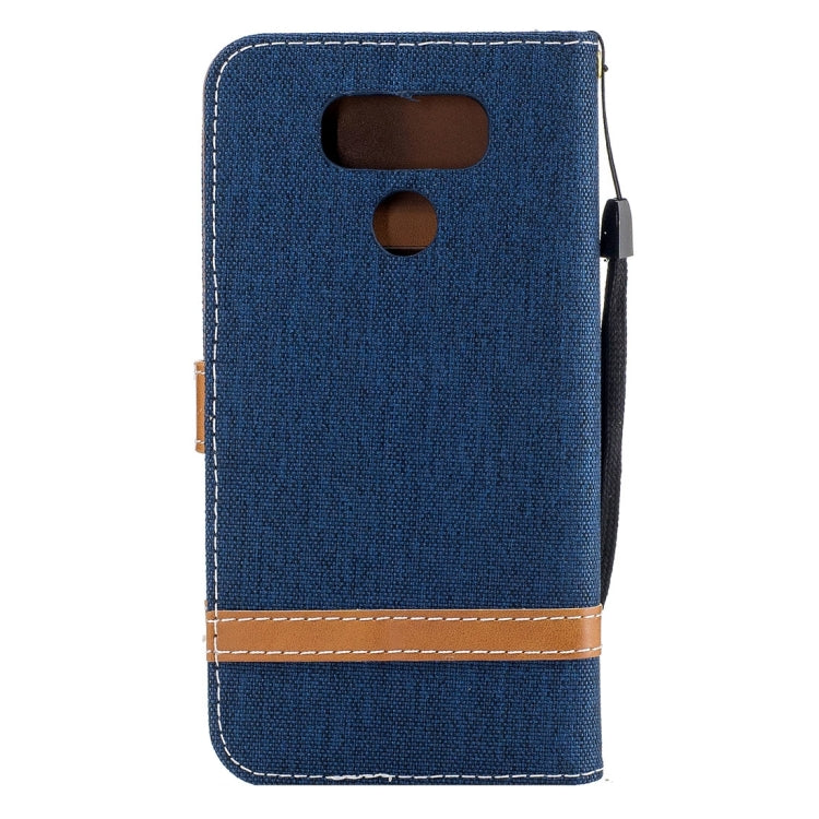 For LG G6 Denim Texture Leather Case with Holder & Card Slots & Wallet & Lanyard