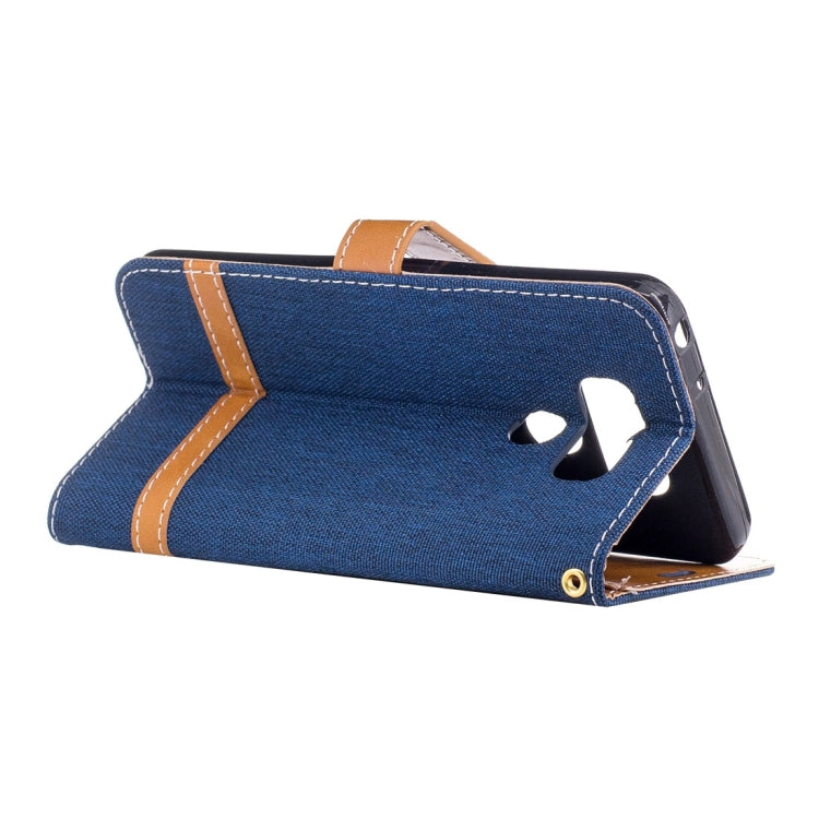 For LG G6 Denim Texture Leather Case with Holder & Card Slots & Wallet & Lanyard