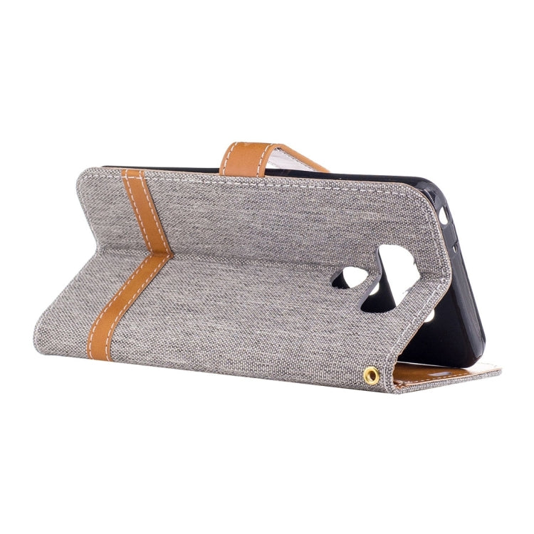 For LG G6 Denim Texture Leather Case with Holder & Card Slots & Wallet & Lanyard