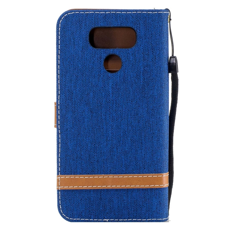 For LG G6 Denim Texture Leather Case with Holder & Card Slots & Wallet & Lanyard