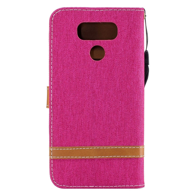 For LG G6 Denim Texture Leather Case with Holder & Card Slots & Wallet & Lanyard