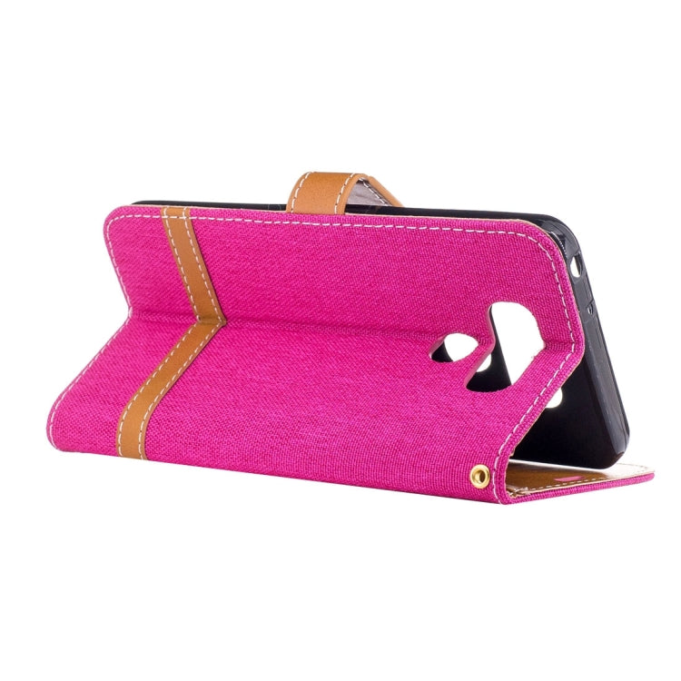 For LG G6 Denim Texture Leather Case with Holder & Card Slots & Wallet & Lanyard