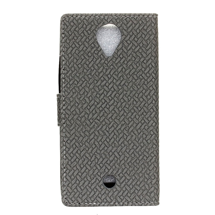 For Wiko U Feel Weaving Texture Horizontal Flip PU Leather Case with Holder & Card Slots & Wallet & Photo Frame