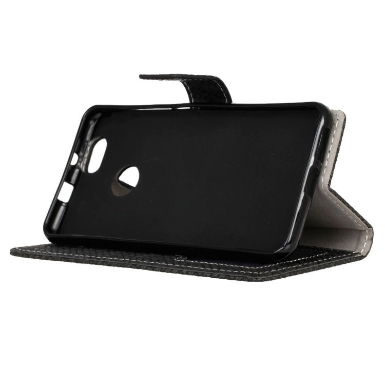 For Huawei nova Weaving Texture Horizontal Flip PU Leather Case with Holder & Card Slots & Wallet & Photo Frame
