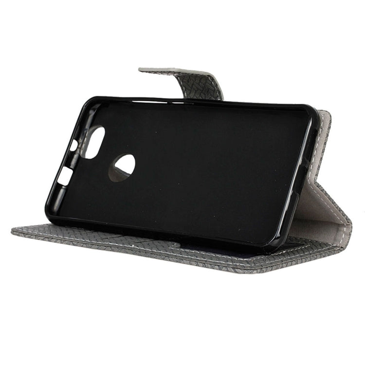 For Huawei nova Weaving Texture Horizontal Flip PU Leather Case with Holder & Card Slots & Wallet & Photo Frame