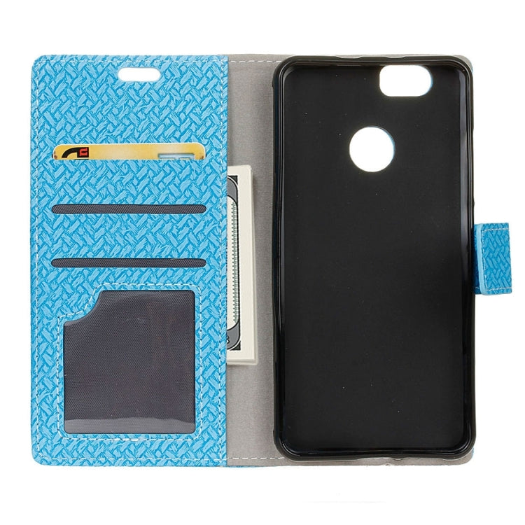 For Huawei nova Weaving Texture Horizontal Flip PU Leather Case with Holder & Card Slots & Wallet & Photo Frame