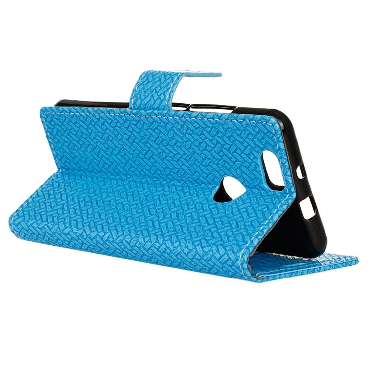 For Huawei nova Weaving Texture Horizontal Flip PU Leather Case with Holder & Card Slots & Wallet & Photo Frame