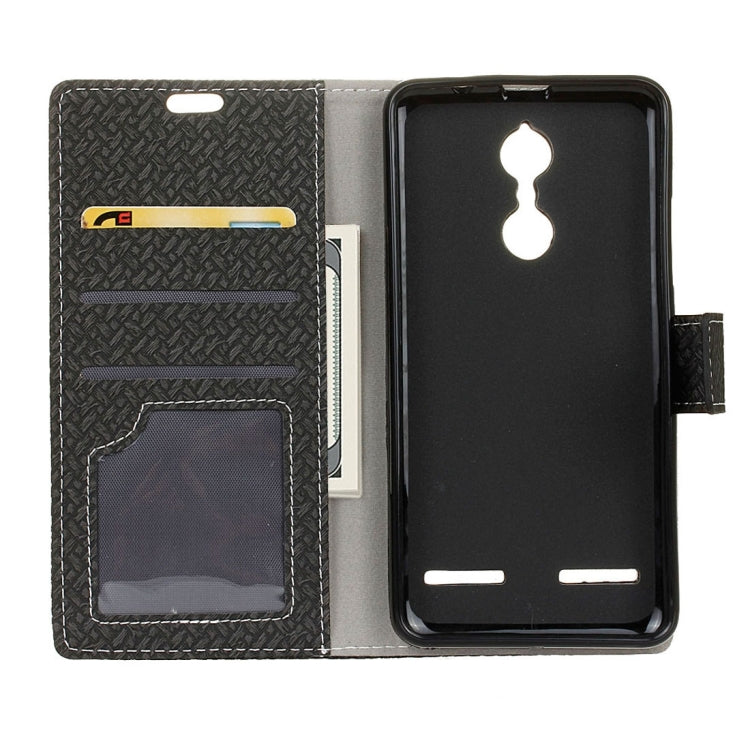 For Lenovo K6 / K6 Power Weaving Texture Horizontal Flip PU Leather Case with Holder & Card Slots & Wallet & Photo Frame