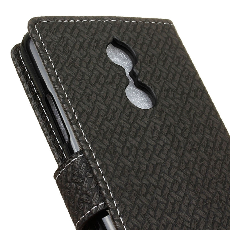 For Lenovo K6 / K6 Power Weaving Texture Horizontal Flip PU Leather Case with Holder & Card Slots & Wallet & Photo Frame