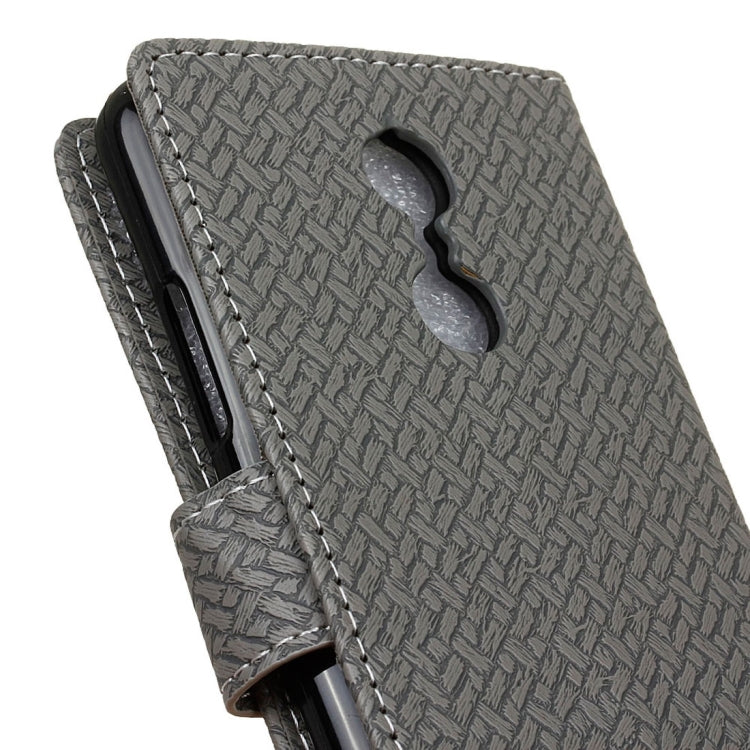 For Lenovo K6 / K6 Power Weaving Texture Horizontal Flip PU Leather Case with Holder & Card Slots & Wallet & Photo Frame