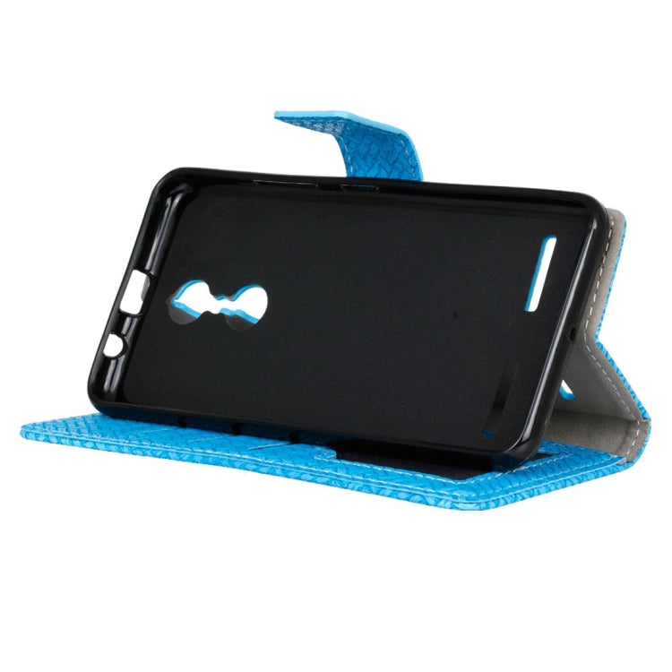 For Lenovo K6 / K6 Power Weaving Texture Horizontal Flip PU Leather Case with Holder & Card Slots & Wallet & Photo Frame