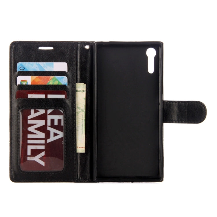 For Sony Xperia XZ & XZS Lace Stitching Leather Case with Card Slots & Holder & Wallet