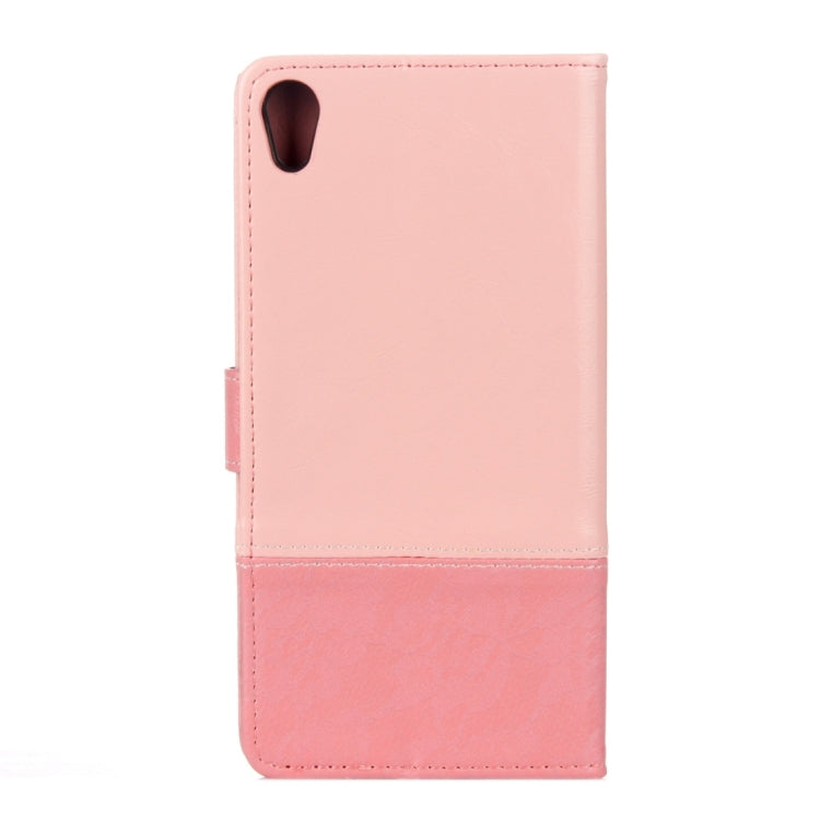 For Sony Xperia XA1 Ultra Lace Stitching Leather Case with Card Slots & Holder & Wallet