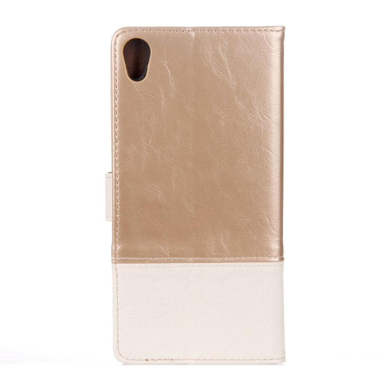 For Sony Xperia XA1 Ultra Lace Stitching Leather Case with Card Slots & Holder & Wallet
