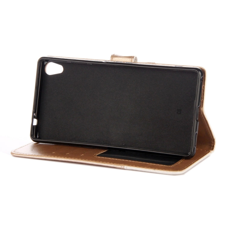 For Sony Xperia XA1 Ultra Lace Stitching Leather Case with Card Slots & Holder & Wallet