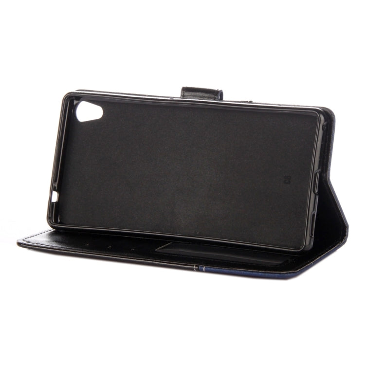 For Sony Xperia XA1 Ultra Lace Stitching Leather Case with Card Slots & Holder & Wallet