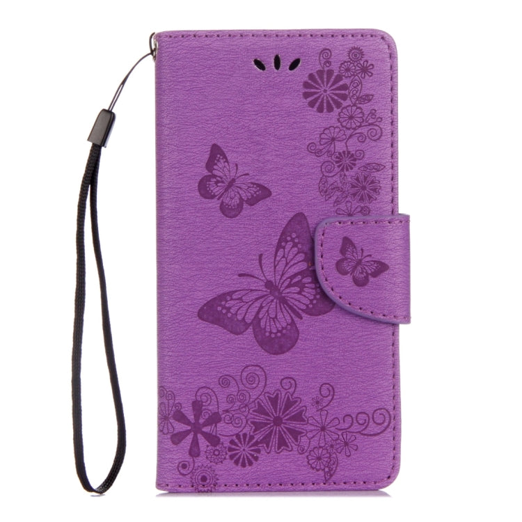 For Motorola Moto G5 Plus Pressed Flowers Butterfly Pattern Horizontal Flip Leather Case with Holder & Card Slots & Wallet