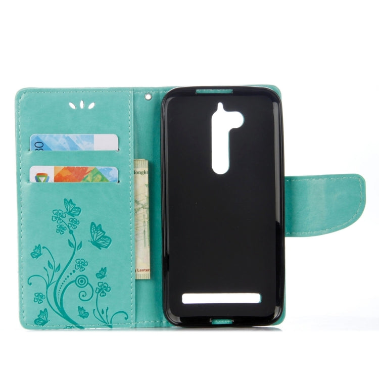 For ASUS Zenfone Go ZB500KL Pressed Flowers Pattern Horizontal Flip Leather Case with Holder & Card Slots & Wallet