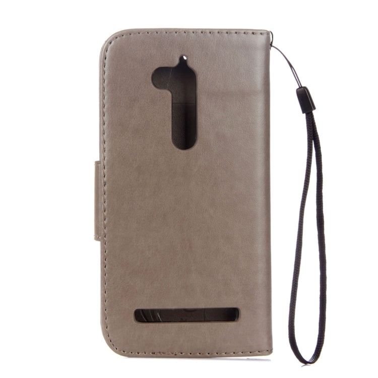 For ASUS Zenfone Go ZB500KL Pressed Flowers Pattern Horizontal Flip Leather Case with Holder & Card Slots & Wallet
